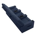 Ver imagem 7 de Poltrona do Papai Reclinável Cinema 3 Lugares Manual Baú Usb Haifa F05 Facto Azul - Lyam Decor