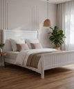 Ver imagem 1 de Cama de Casal Corumbá 1,60 X 2,00 - Madeira Maciça - Móveis de Gramado - ( Cor Branca )