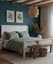 Ver imagem 2 de Cama de Casal Corumbá 1,60 X 2,00 - Madeira Maciça - Móveis de Gramado - ( Cor Branca )