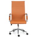 Ver imagem 1 de Cadeira Escritório Ergonômica Presidente Executiva Esteirinha Office Elegance Milano Caramelo