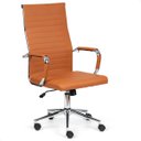 Ver imagem 2 de Cadeira Escritório Ergonômica Presidente Executiva Esteirinha Office Elegance Milano Caramelo