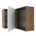 Ver imagem 5 de Armário de Cozinha Aéreo de Canto 1 Porta para linha de 60 cm de profundidade Rustic/Branco Agata Madesa