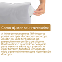 Ver imagem 5 de Kit 4 Travesseiros Select Gold 100% Algodão Preenchimento Fibra de Silicone Importada e Antialérgica