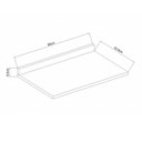 Ver imagem 2 de Tampo para Balcão 80cm 25mm Cozinha Modulada Cristal Mdf Cor:ébano