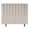 Cabeceira Cama Box Casal Estofada Carla 140 Cm Suede:bege - 1