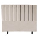 Ver imagem 4 de Cabeceira Cama Box Casal Estofada Carla 140 Cm Suede:bege