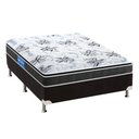 Ver imagem 1 de Cama Box Casal: Colchão Ortopédico Probel Guarda Costas Extra Firme + Base CRC Suede Black(138x188