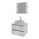Ver imagem 2 de Gabinete de Banheiro com Cuba e Espelheira 60cm Multimóveis CR10097 Mármore Branco
