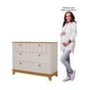 Ver imagem 4 de Cômoda Infantil 100% MDF com 6 Gavetas 120cm Multimóveis Crper-CMO017 Off White/Madeirado