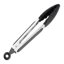 Jogo 2 Peças Colher de 28Cm e Pinça Multiuso de 25,5Cm Preta. - 3