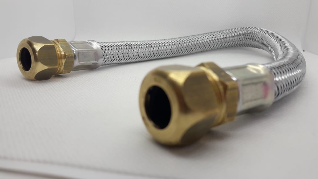 registro medidor gás 2kg aliança mangueira inox dako 2 mts - 5