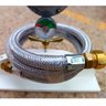 registro medidor gás 2kg aliança mangueira inox dako 2 mts - 6