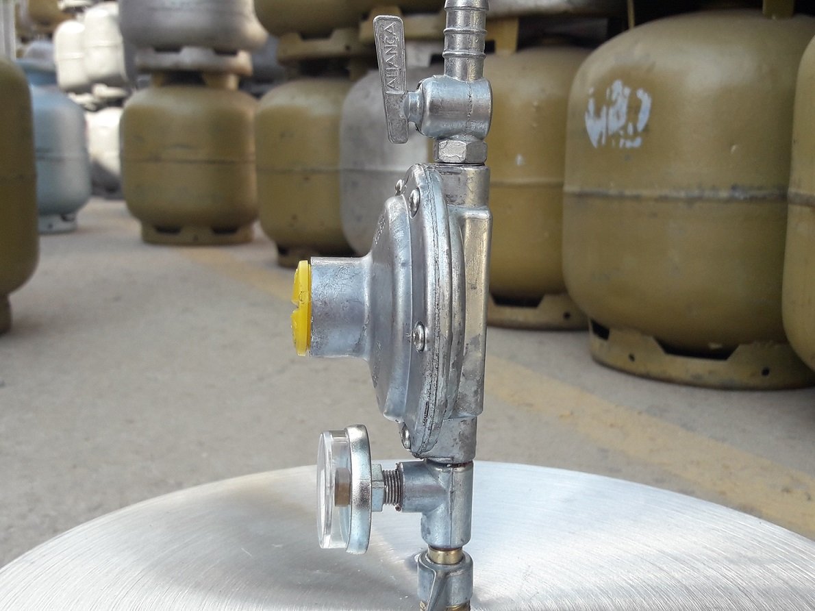 registro medidor gás 2kg aliança mangueira inox dako 2 mts - 4
