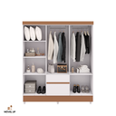 Ver imagem 4 de Guarda-roupa Casal Ideal Plus 6 Portas Cor Branco Vlr Móveis