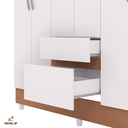 Ver imagem 5 de Guarda-roupa Casal Ideal Plus 6 Portas Cor Branco Vlr Móveis
