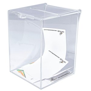 Urna Acrílico Transparente para Sorteio 15 x 15 x 20 cm Centauri Acrílicos UR-PSB