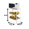 Nova Mesa Microondas Balcão Bancada Aço Fruteira Resistente - 4
