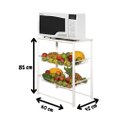 Ver imagem 4 de Nova Mesa Microondas Balcão Bancada Aço Fruteira Resistente