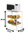 Ver imagem 3 de Nova Mesa Microondas Balcão Bancada Aço Fruteira Resistente