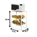 Ver imagem 3 de Nova Mesa Microondas Balcão Bancada Aço Fruteira Resistente