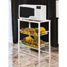 Nova Mesa Microondas Balcão Bancada Aço Fruteira Resistente - 2