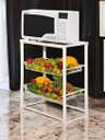 Ver imagem 2 de Nova Mesa Microondas Balcão Bancada Aço Fruteira Resistente