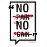 Adesivo Frase No Pain No Gain TACOLADO PAPEL DE PAREDE - 2