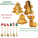 Ver imagem 2 de Petisqueira Natal com Talheres Decoração Mesa Posta Natalina
