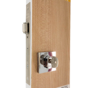 Ver imagem 2 de Porta Madeira Maciça Angelim Mod. Tijolão 2,15 (a) X 0,87 (l) Batente 14 Cm Fech e Puxador 60 Cm