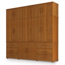 Ver imagem 1 de Guarda Roupa Casal Lisboa 12 Portas 6 Gavetas Freijó – Luapa Móveis