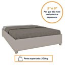 Ver imagem 5 de Cama Box Mônaco Casal Queen Tcil Off White