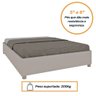 Cama Box Mônaco Casal Queen Tcil Off White - 5