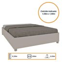 Ver imagem 4 de Cama Box Mônaco Casal Queen Tcil Off White