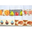 Ver imagem 1 de Kit Pano de Pratos com Barrado 5 peças - Paty Arte & Tear