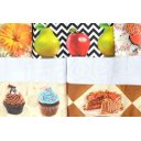 Ver imagem 2 de Kit Pano de Pratos com Barrado 5 peças - Paty Arte & Tear