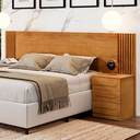 Ver imagem 1 de Cabeceira Extensível Ímola com 6 Gavetas Cinamomo - Panorama Móveis