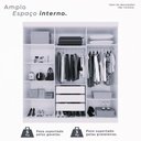 Ver imagem 3 de Guarda Roupa Casal Ubatuba Plus 6 Portas de Bater 3 Gavetas MDP Cinamomo