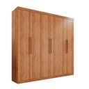 Ver imagem 1 de Guarda Roupa Casal Ubatuba Plus 6 Portas de Bater 3 Gavetas MDP Cinamomo
