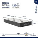 Ver imagem 4 de Cama Box Baú Solteiro Sintético Branco + Colchão Solteiro de Espuma - Ortobom ISO 100