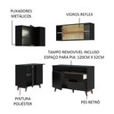 Ver imagem 5 de Armário de Cozinha Completa de Canto 262cm Preto Reims Madesa 01