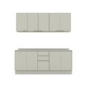 Ver imagem 3 de Cozinha Compacta 4 Peças em MDF Fineze Henn Areia