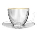 Ver imagem 1 de Jogo 6 Xícaras 90ml Café Borda Dourada Graffiato Hauskraft