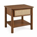 Ver imagem 3 de Mesa de Apoio com Gaveta Ratan Nature Laminada Castanho