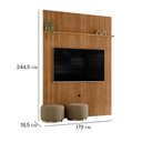Ver imagem 1 de Painel Piso-Teto New Interlagos para TV 65" 179cm MDP com Suporte e Prateleira Cumaru Pallazio