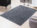 Ver imagem 1 de Tapete Sala Escritório Decoração Silky Mesclado 150x200 Preto Cinza 09