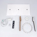 Ver imagem 7 de Luminaria Pendente Duplo Koni E27 Madeira Mdf Cq Desmontada:branco