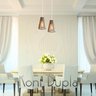 Luminaria Pendente Duplo Koni E27 Madeira Mdf Cq Desmontada:branco - 9