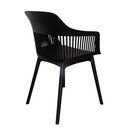 Ver imagem 3 de Kit 8 Cadeiras Polipropileno Marcela Montreal Preta para Sala de Jantar ou Escritório