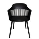 Ver imagem 5 de Kit 8 Cadeiras Polipropileno Marcela Montreal Preta para Sala de Jantar ou Escritório