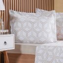Ver imagem 2 de Jogo de Cama King 4 Pçs 200 Fios 100% Algodão 193x203x40cm Rayon